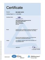 Thenhausen TÜV Zertifikat englisch